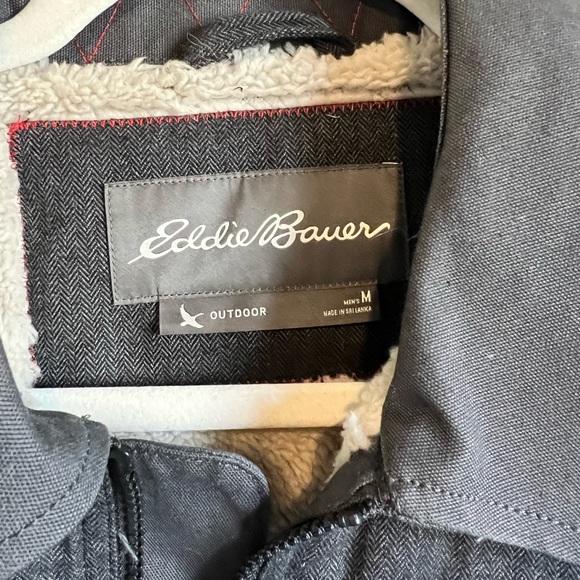 Eddie Bauer sherpa lined shacket size M - Picture 3 of 5